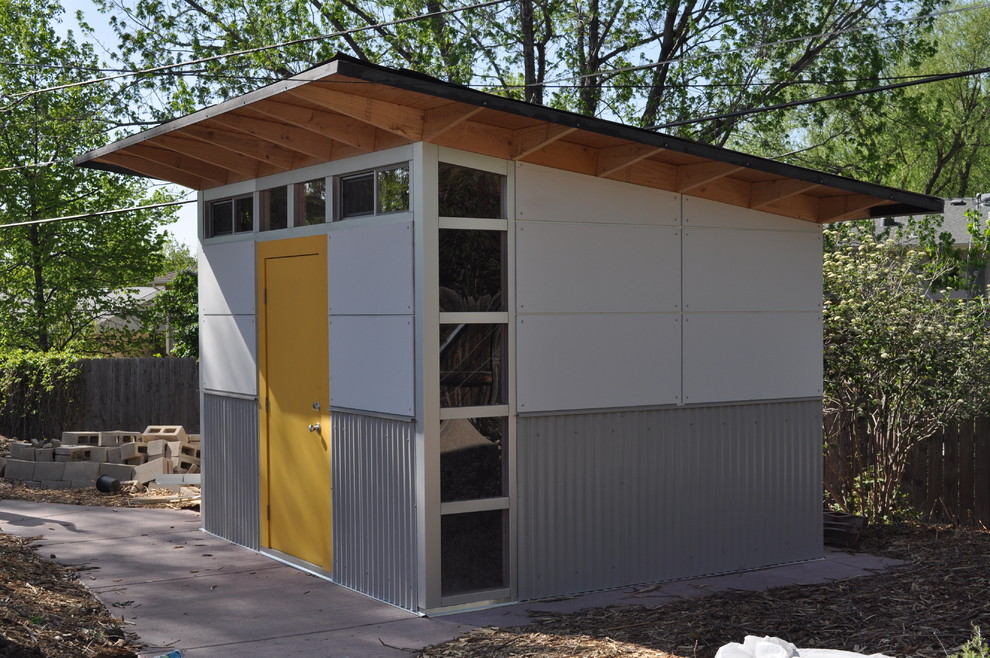 Example of a minimalist shed design in Denver