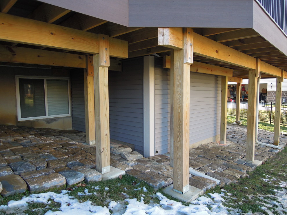 Storage Shed Under A Deck, Cincinnati Ohio area Traditional Shed