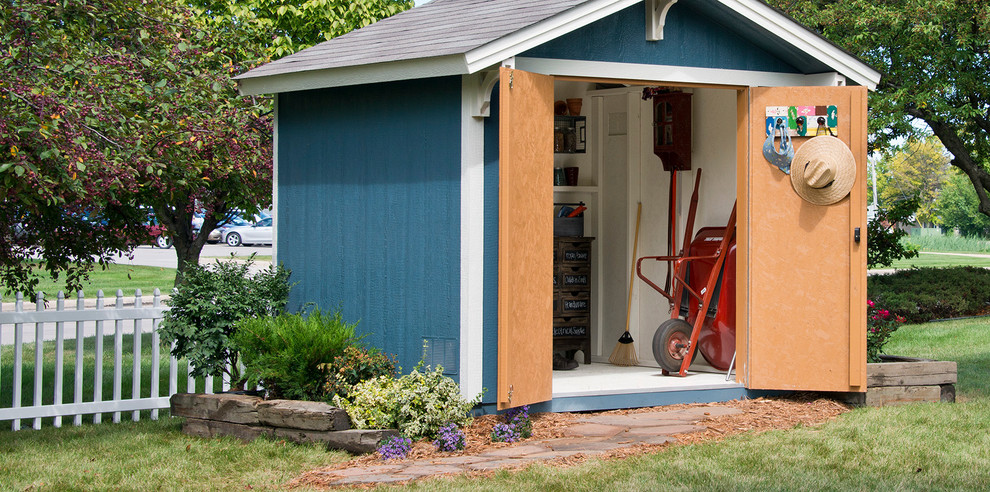 This is an example of a classic garden shed and building in Detroit.