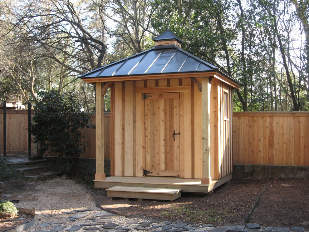 Inspiration for a detached shed remodel in Atlanta