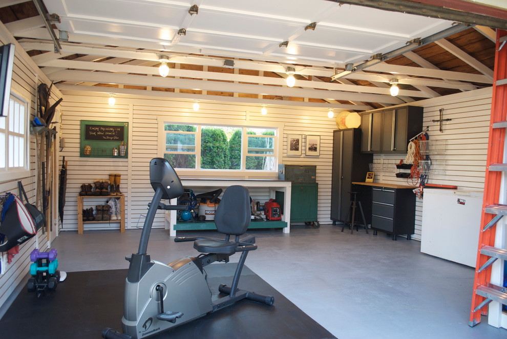 Surprise Garage Makeover! Eclectic Shed Vancouver by The Design