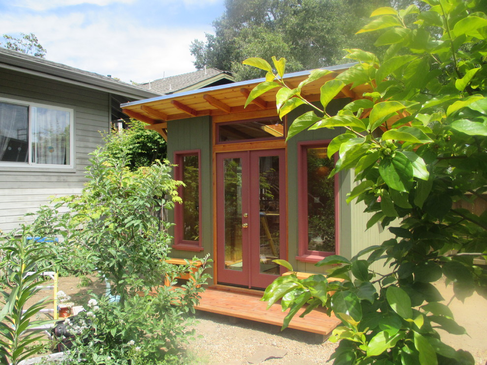 Garden shed - mid-sized craftsman detached garden shed idea in San Francisco