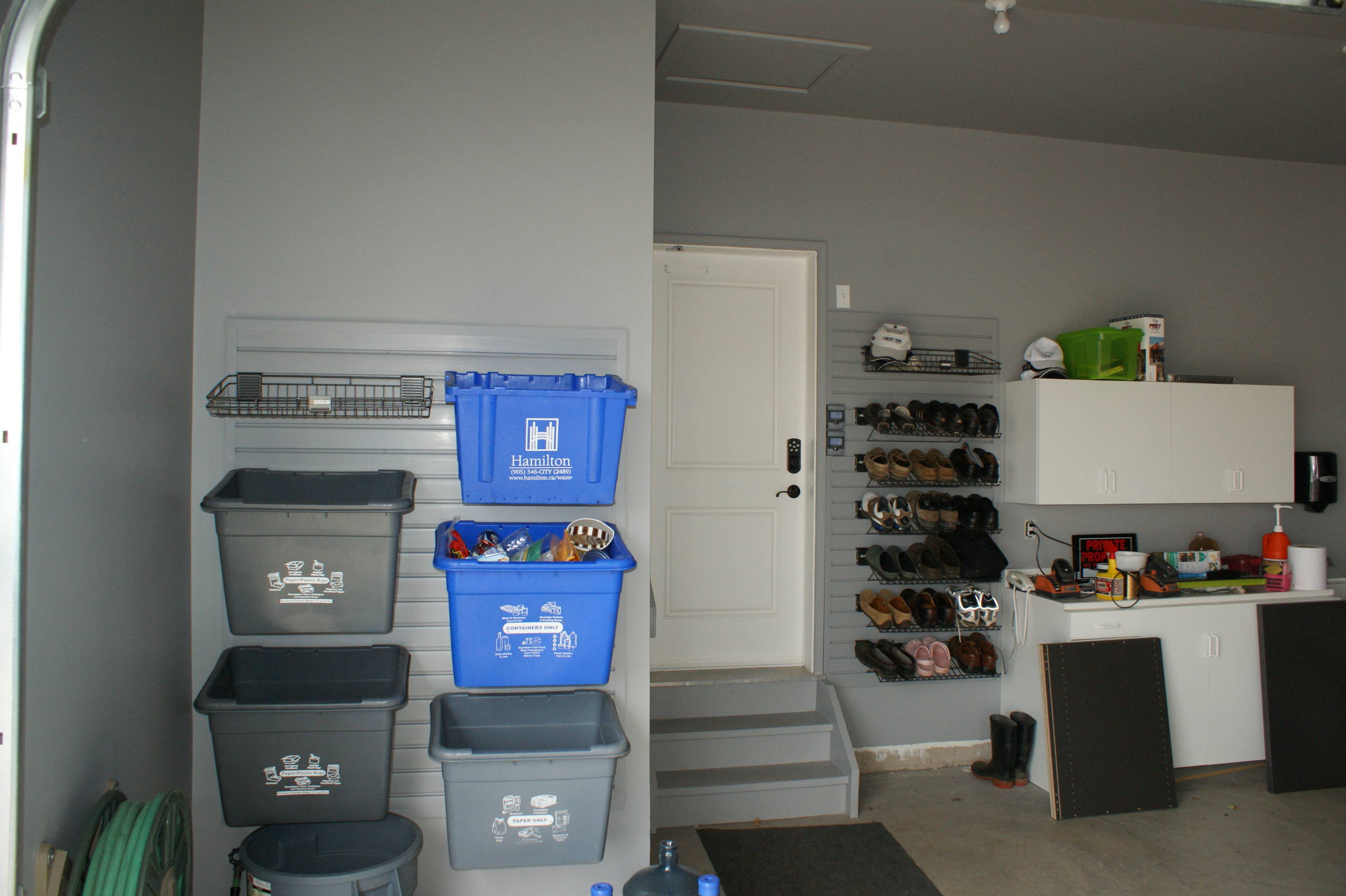 Heavy Duty Storage Tote/Recycle Tote - Garage Storage Cabinets, Slatwall