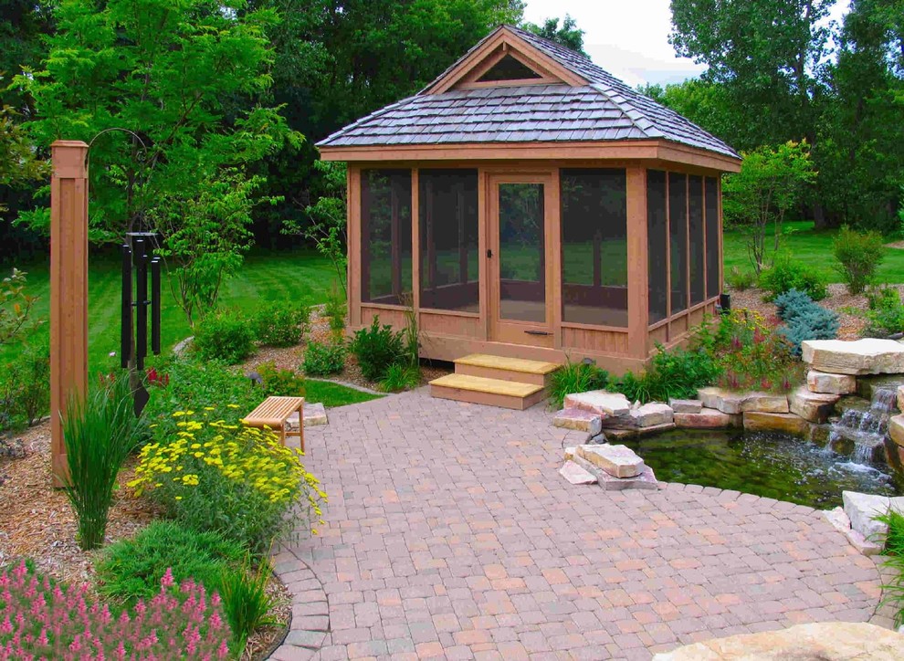 Design ideas for a traditional detached garden shed and building in Minneapolis.