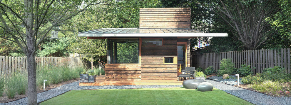 Example of a mountain style shed design in Atlanta