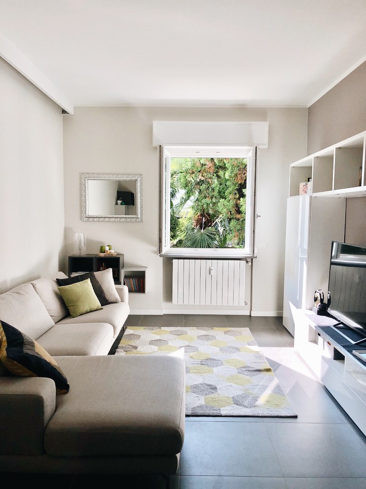 Contemporary living room in Milan.