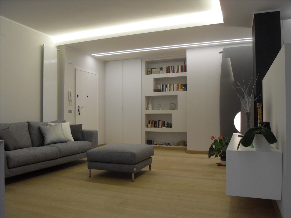 Ispirazione per un soggiorno design di medie dimensioni