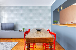 北欧スタイルのリビング 壁紙 のインテリア実例画像 21年8月 Houzz ハウズ