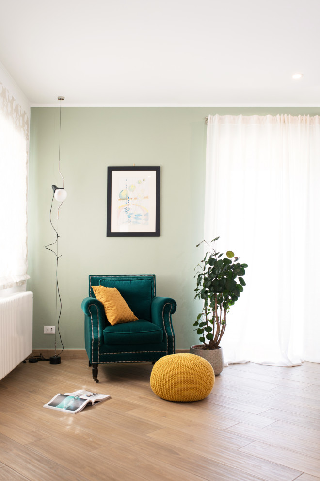 Living room - mediterranean living room idea in Turin