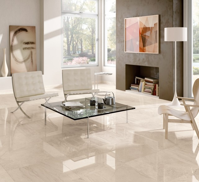 Gotha - Pavimento effetto marmo lucido - Contemporary - Living Room - Other  - by Ceramiche Supergres | Houzz IE