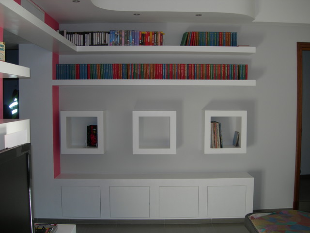 Librerie muratura/cartongesso - Moderno - Soggiorno - Roma - di Marina  Annunziato Architetto e Home Stager | Houzz