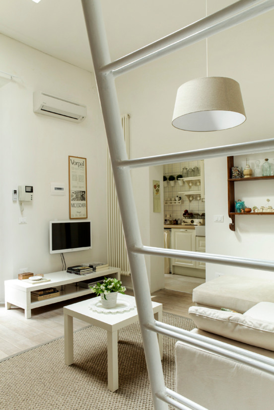 Design ideas for a scandinavian living room in Bologna.