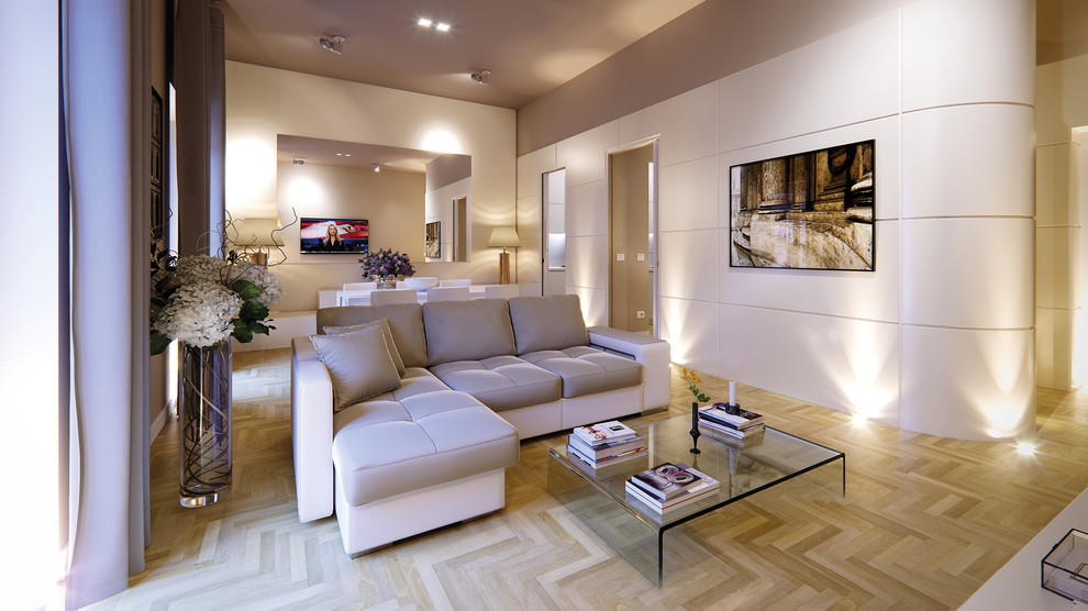 This is an example of a contemporary games room in Rome.