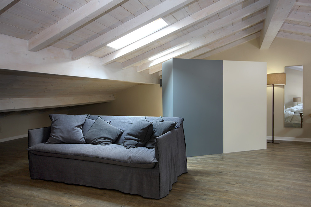 Foto di un soggiorno minimalista