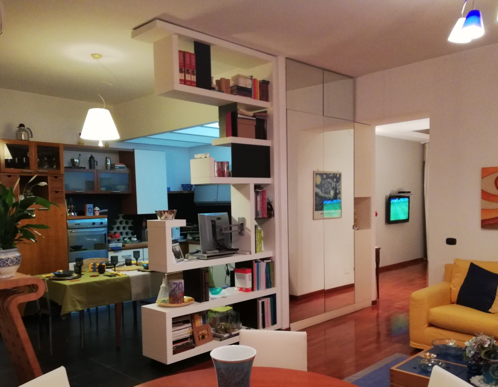 Источник вдохновения для домашнего уюта: гостиная комната в стиле модернизм