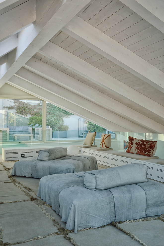 Foto di un soggiorno eclettico stile loft con sala formale