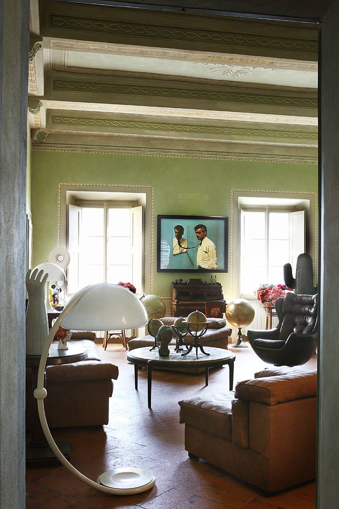 Inspiration for a midcentury living room in Florence.
