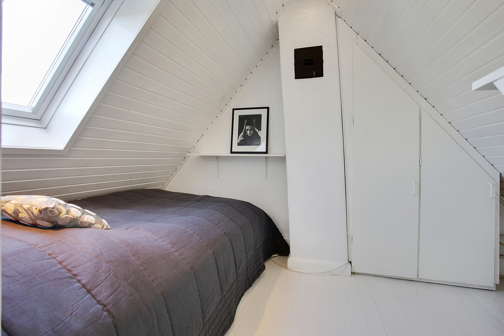 コペンハーゲンにある北欧スタイルのおしゃれな寝室