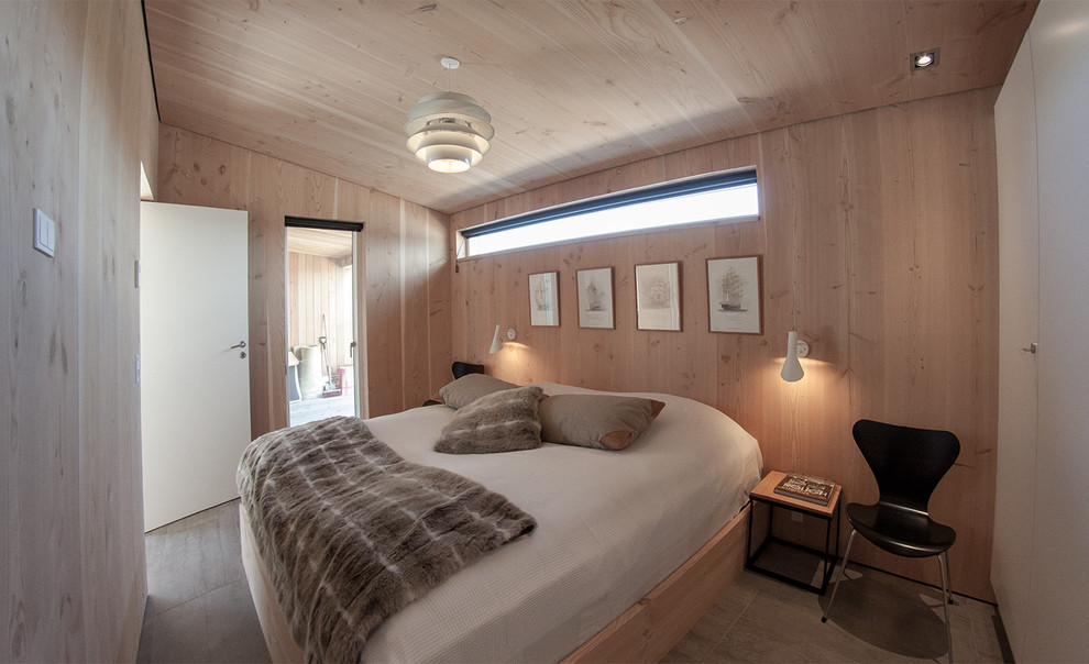 This is an example of a scandi bedroom in Copenhagen.