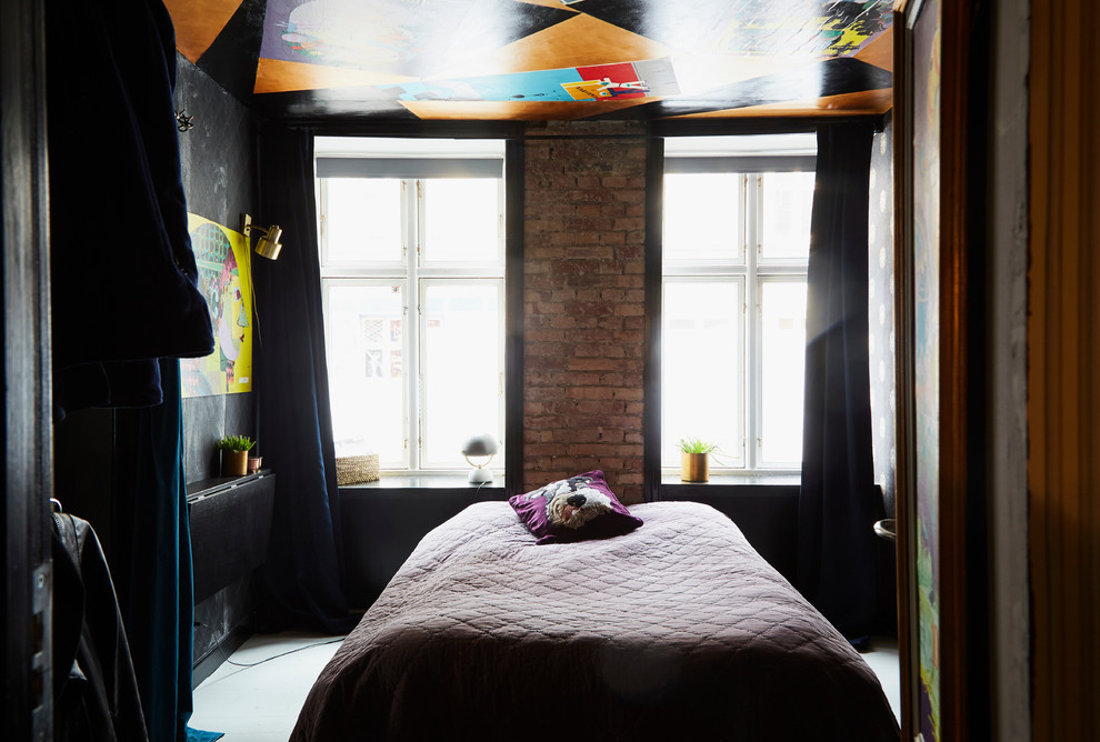 Inspiration for an eclectic bedroom remodel in Copenhagen