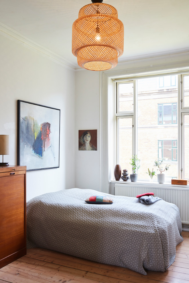 コペンハーゲンにあるミッドセンチュリースタイルのおしゃれな寝室