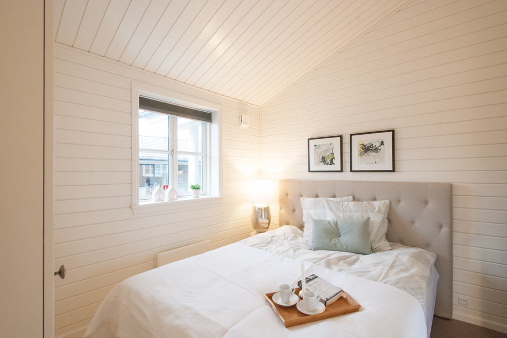 Ispirazione per una camera da letto scandinava