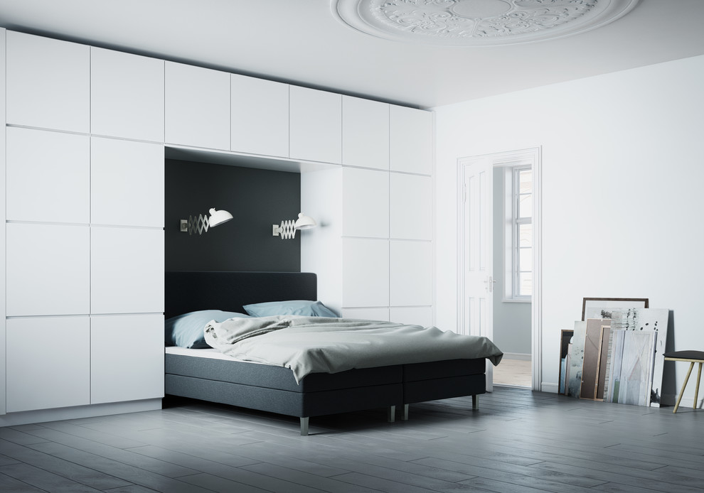 Bedroom - scandinavian bedroom idea in Copenhagen