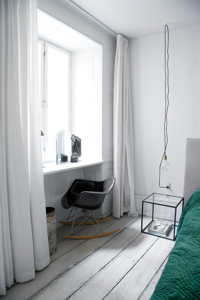 Scandinavian bedroom in Copenhagen.