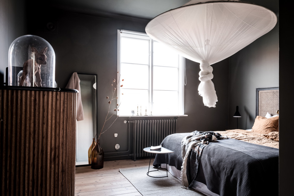 Inspiration for a modern bedroom remodel in Gothenburg