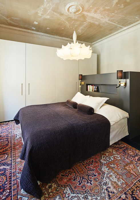 Inspiration for an eclectic bedroom remodel in Stockholm