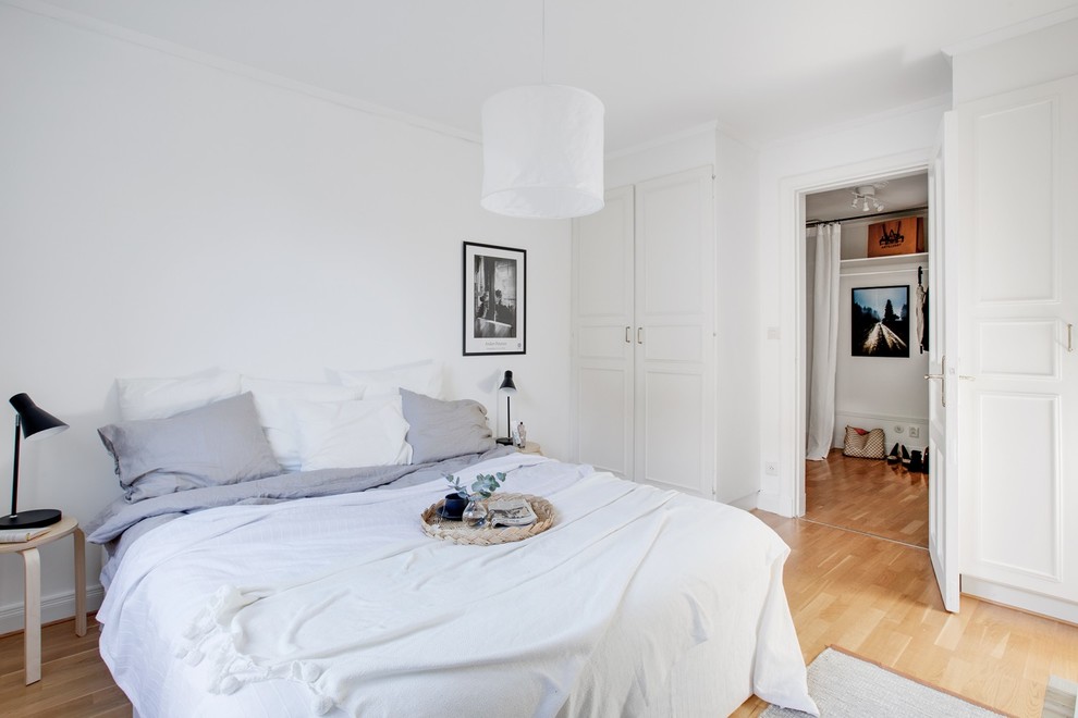 Exempel på ett skandinaviskt sovrum