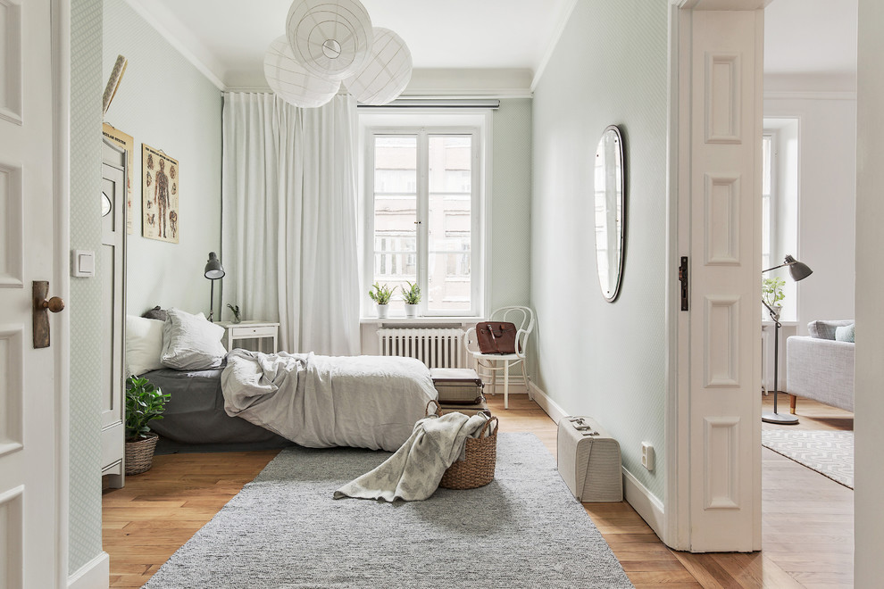 Design ideas for a traditional bedroom in Stockholm.