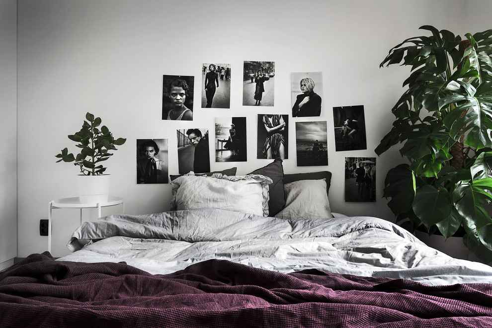 Scandi bedroom in Stockholm.