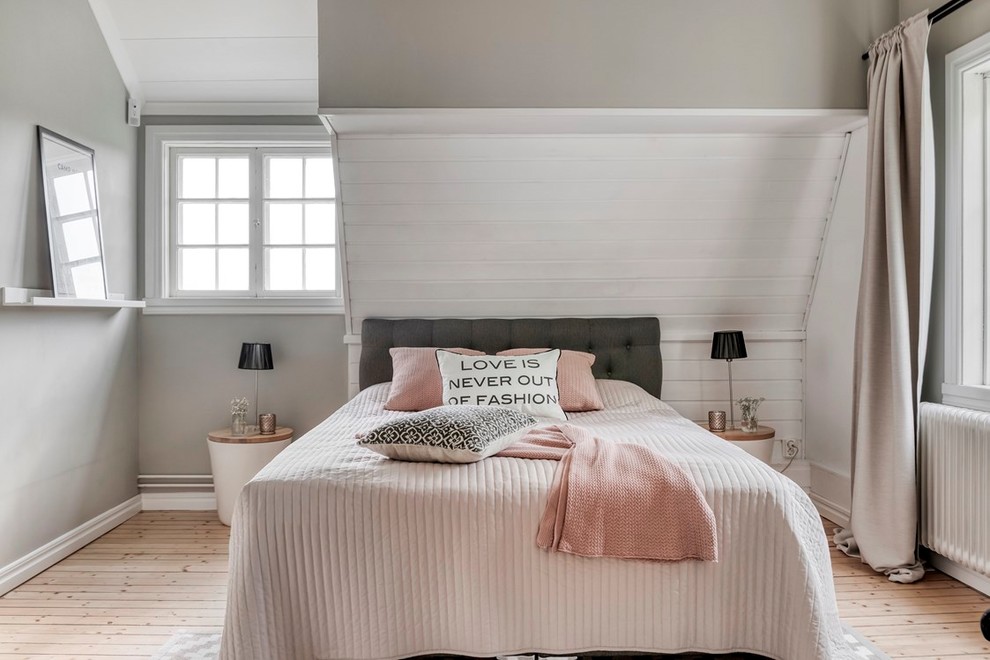 Photo of a scandi bedroom in Stockholm.