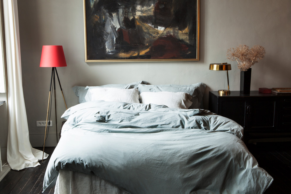 Minimalist bedroom photo in Stockholm