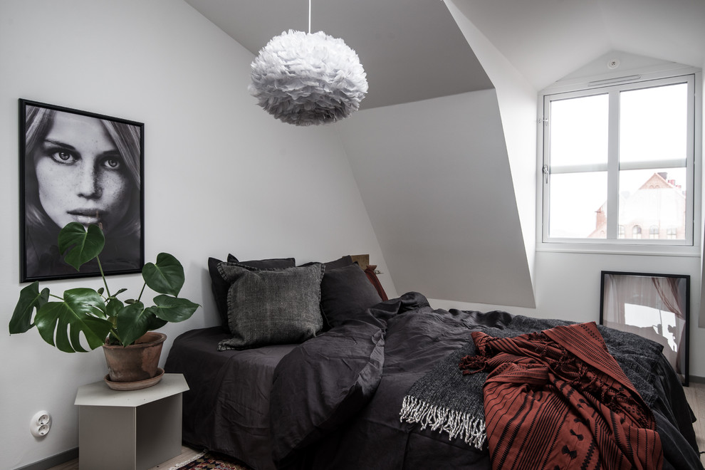 Scandi bedroom in Gothenburg.