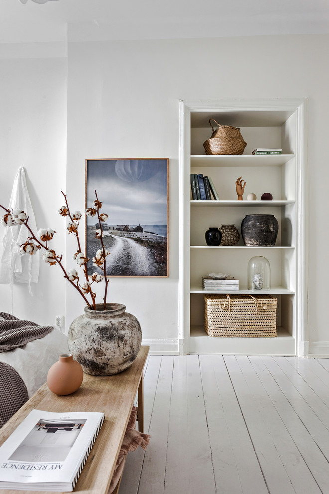 Photo of a scandi bedroom in Gothenburg.