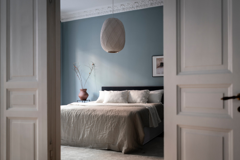 Modern bedroom in Gothenburg.