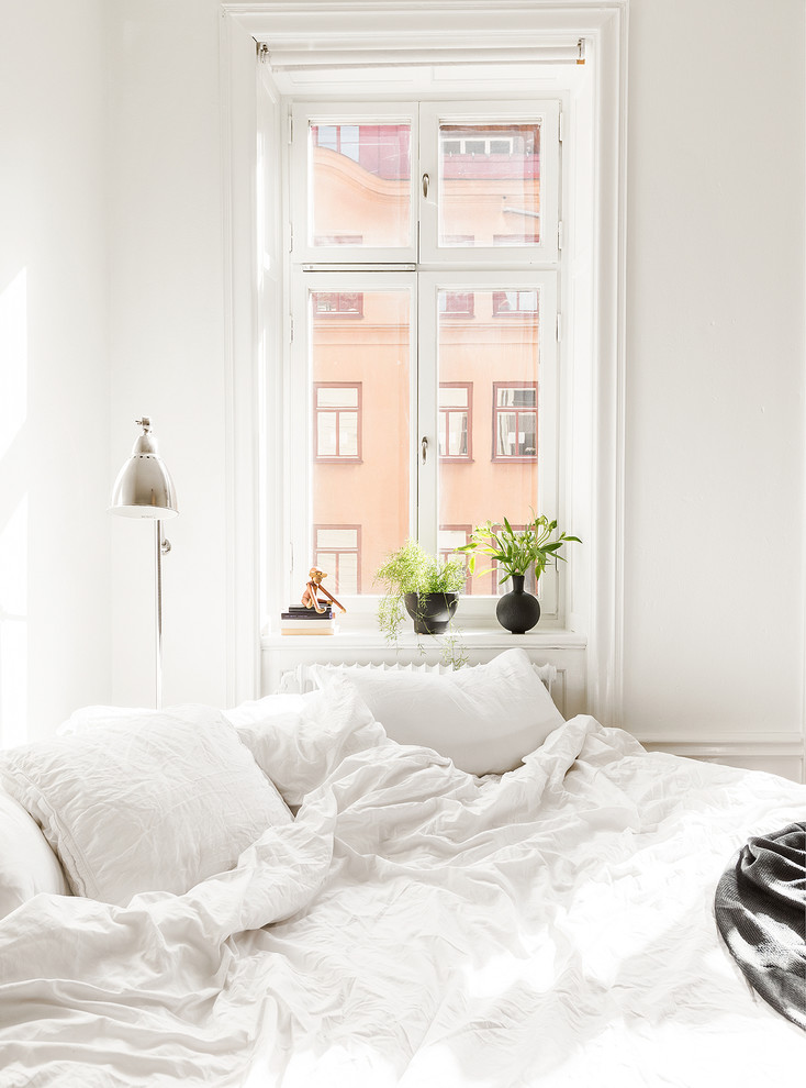 Photo of a scandi bedroom in Stockholm.