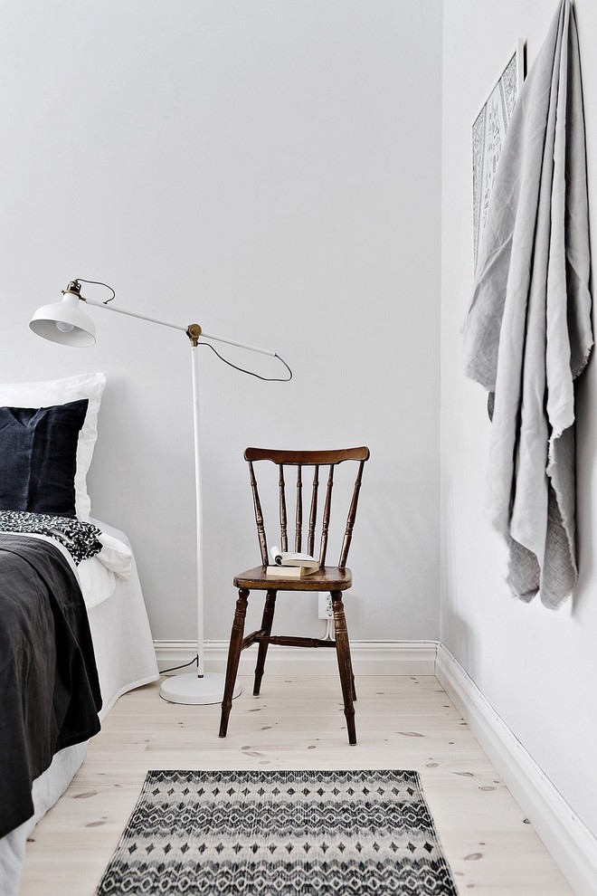 Design ideas for a scandi bedroom in Stockholm.