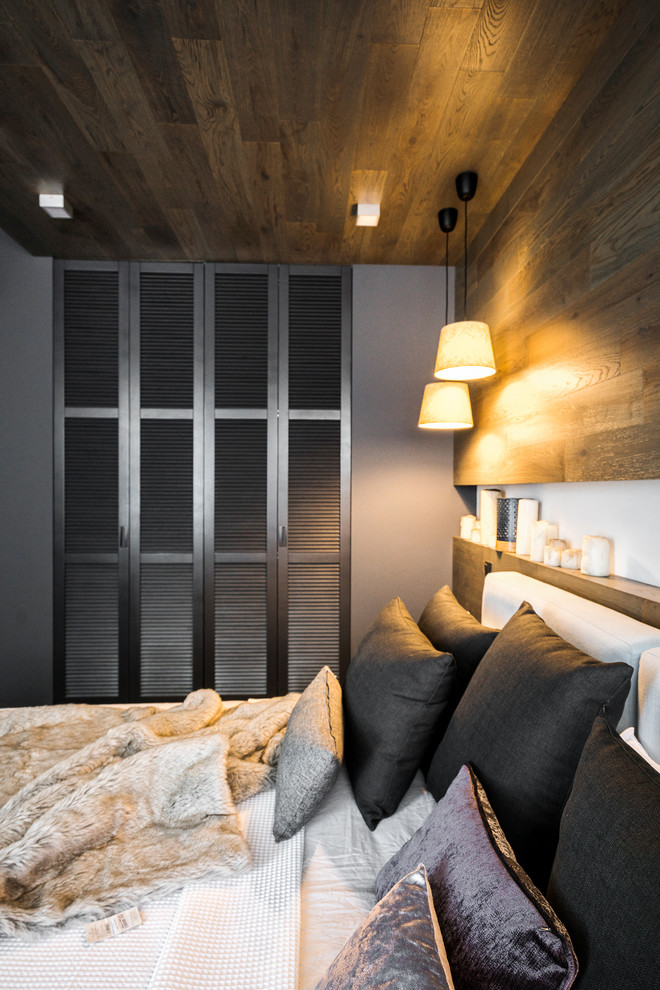 Idee per una grande camera da letto scandinava