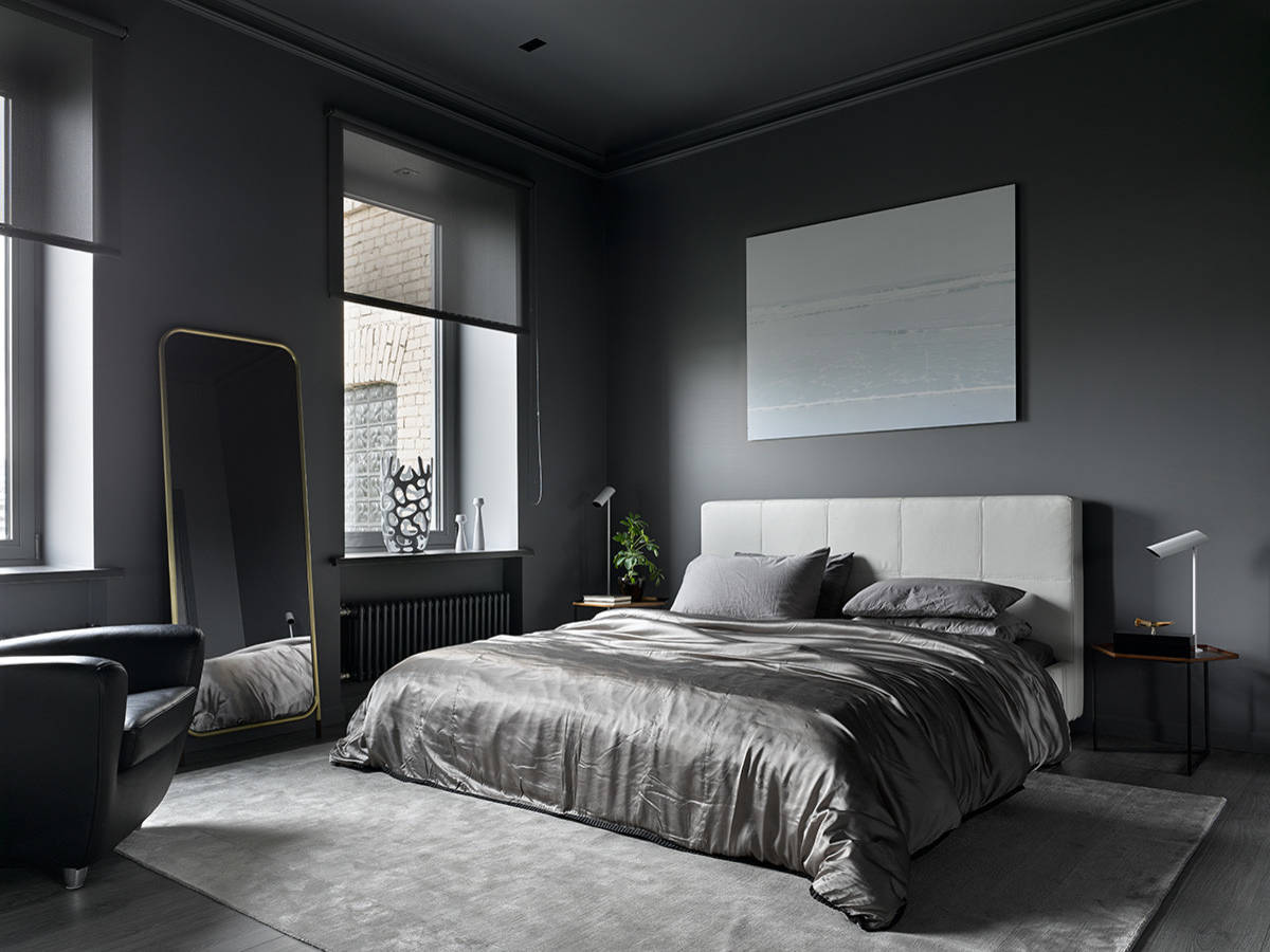 Ideas para dormitorios | Fotos de dormitorios grises y negros con paredes  grises - may 2023 | Houzz ES