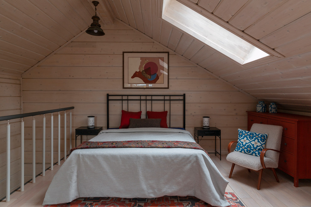 Inspiration for a country bedroom remodel in Moscow