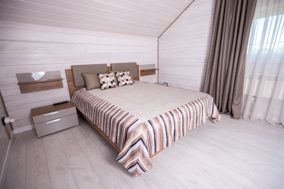 Esempio di una camera da letto minimal di medie dimensioni