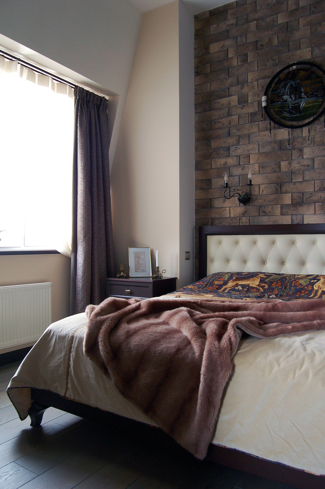 Источник вдохновения для домашнего уюта: хозяйская спальня в стиле фьюжн