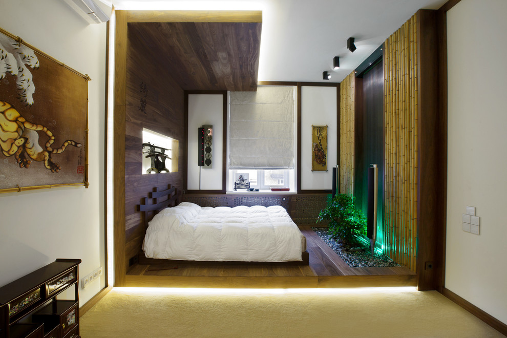 На фото: спальня в восточном стиле