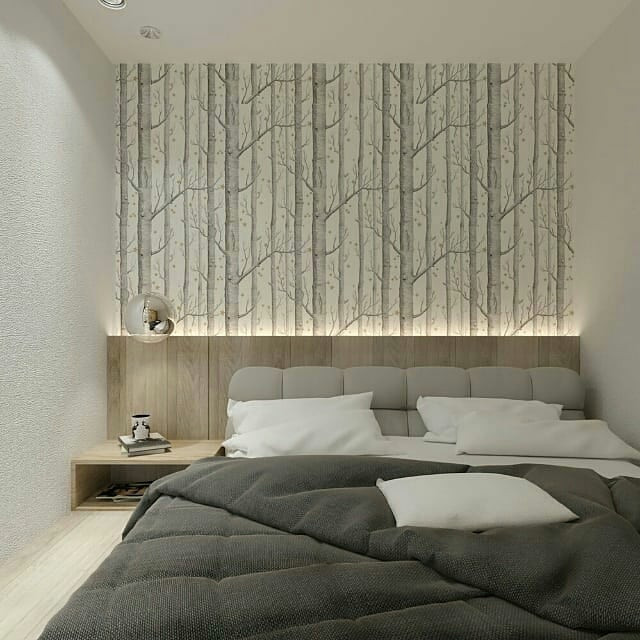 Bedroom - scandinavian bedroom idea in Other