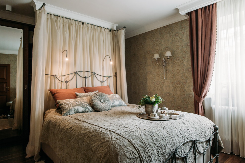 Inspiration for a bohemian bedroom in Moscow.