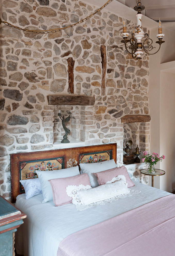 Inspiration for a mediterranean bedroom remodel in Moscow