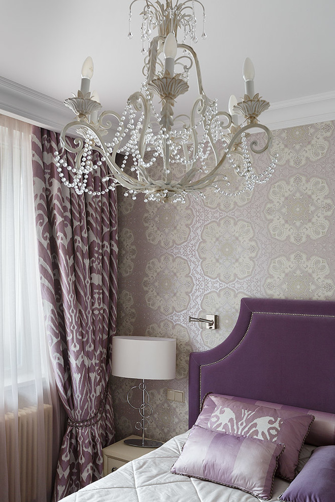 Photo of a traditional bedroom in London.